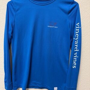 Women’s Vineyard Vines Vibrant Blue Long Sleeve Tee